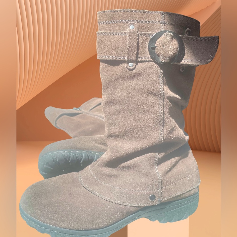Khombu Brown “Mavis” Suede Winter Boots💋👢